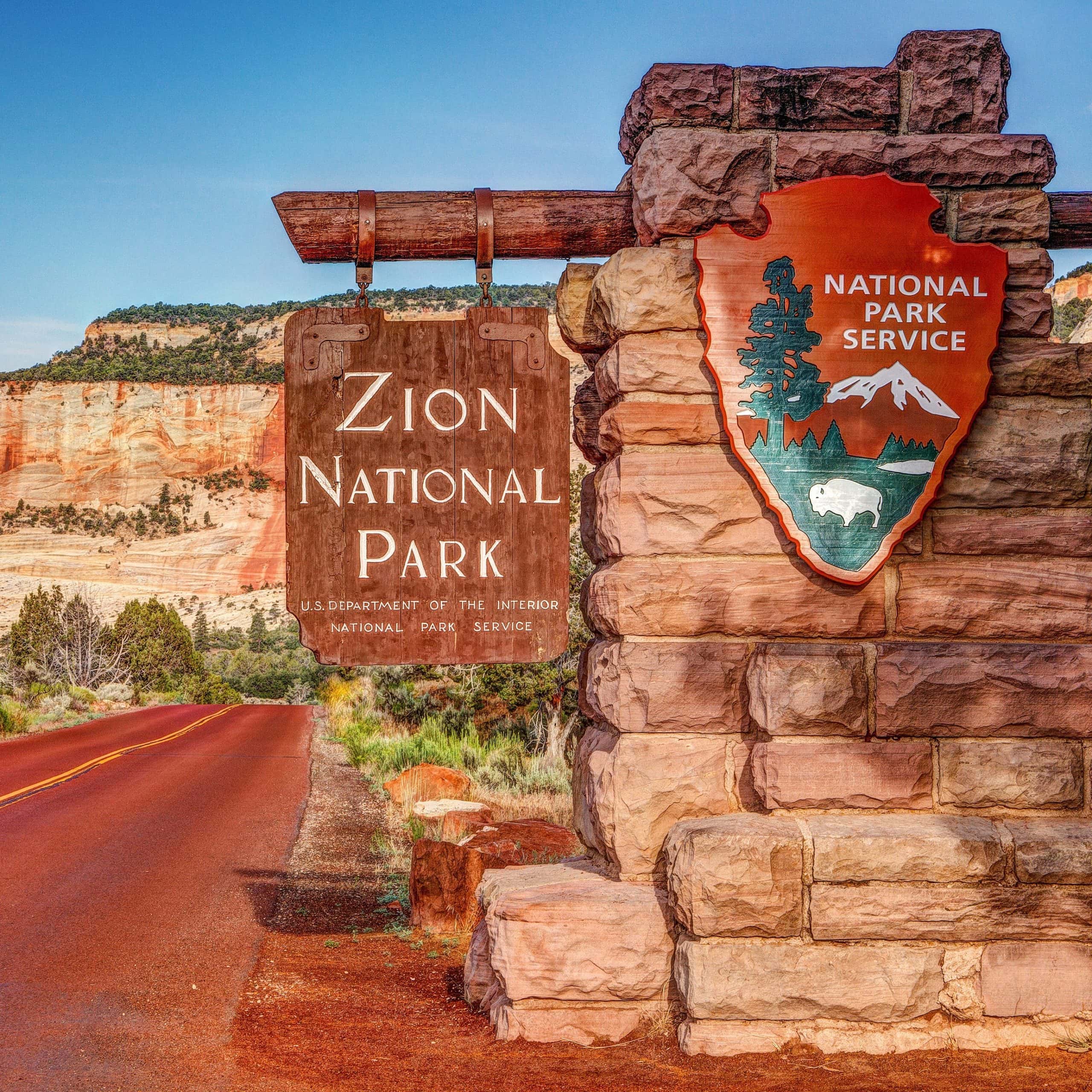 Zion Nation Park Sign